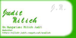 judit milich business card